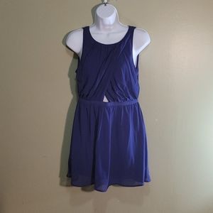 NWT L'atiste Purple Pleated mini dress